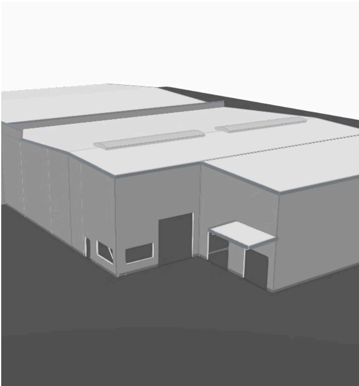 Geplante neue Lagerhalle 2026