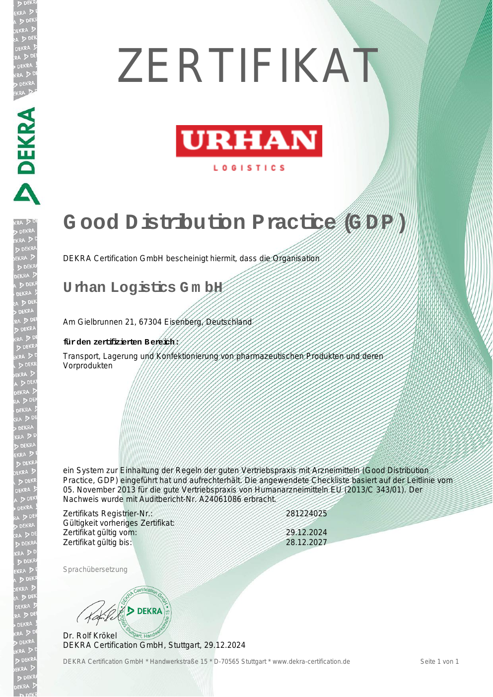 Vorschau: Good Distribution Practice (GDP)